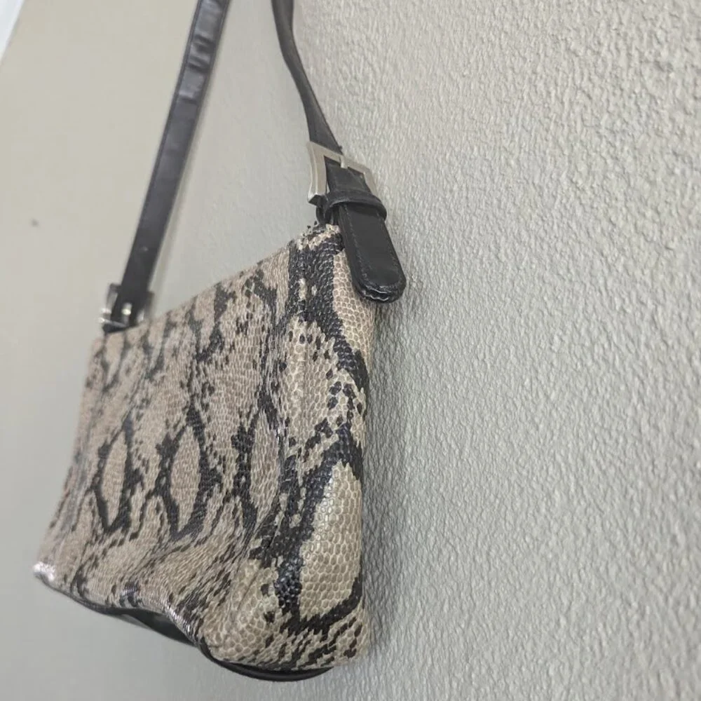 ALDO Faux Python Snakeskin Shoulder Bag | Y2K Neutral Purse